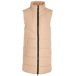 Noisy may Damen Winter Weste NMDALCON Lange wattierte Puffer Stepp Jacke mit Zip ohne Ärmel