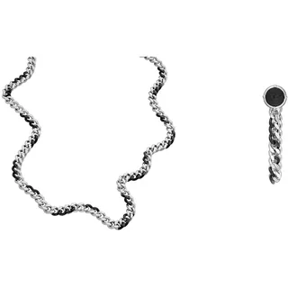 Diesel Herren-Edelstahlkette-Schmuck-Set