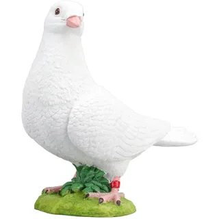 Weißes Tauben Skulptur, Harz Tauben Statue, Kunstharz Vogelmodell, Simuliert Weißen Vogel Gartendekoration, Lebendige Künstliche Tauben Figuren Rustikales Handwerk Miniatur Gartenfiguren Seevögel