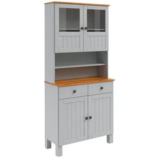 Home Affaire Küchenbuffet Alby2 85 x 38 x 185 cm GRAU