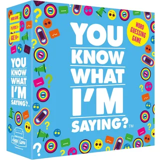 Hygge Games You Know What I ́m Saying? Word Ratespiel by, Blue, Box Size 14.5 x 14.5 x 4.6 cm