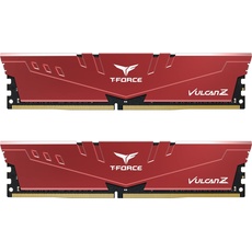 Bild TeamGroup T-Force Vulcan Z rot DIMM Kit 32GB, DDR4-3200, CL16-20-20-40 (TLZRD432G3200HC16FDC01)