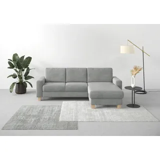OTTO home Eckcouch Cord 2-Sitzer Silber