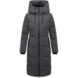 Steppmantel NAVAHOO "Steppmantel Schokokuss XIV", Damen, Gr. XL, grau (anthrazit), Obermaterial: 92% Nylon NY. 8% Elasthan EL.  Obermaterial: Futter: 100% Polyester PES. 100% Polyester PES., Mäntel Steppmantel