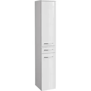 Fackelmann Bad-Hochschrank Milano Weiß 30 cm