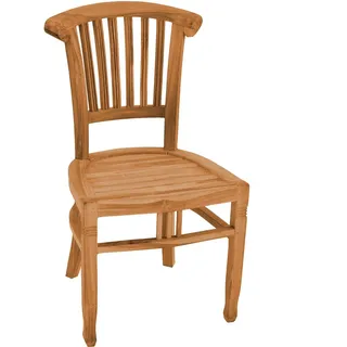 Teako Design Gartensessel Livorno aus Teakholz – Moderner Gartenstuhl ohne Armlehnen | Hochwertige Qualität & Sitzkomfort