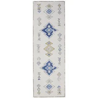 benuta Vintage-Läufer George waschbar 80x240 cm , Beige, Multicolor , Kunststoff , Vintage , Rechteckig , 80x240 cm , Oeko-Tex® Standard 100 , in verschiedenen Größen erhältlich, rutschfeste Unterfläche, waschbar , Teppiche und Böden, Teppiche, Teppichläufer, Läufer