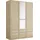 Wäscheschrank Barcelona 140 x 193 x 54 cm Braun/Beige