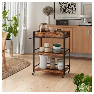 Vicco Servierwagen Fyrk Eiche rustikal 65 x 84.5 cm