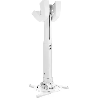 Vogel's PPC 1540 Projektor-Deckenhalterung für 30-337mm (1,2-13,2 Zoll) Projektoren, drehbar + neigbar und höhenverstellbar, max. 15 kg, weiß