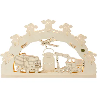 SAICO Original LED Schwibbogen »3D-Lichterbogen, Agrar-Motiv« Premium LED-Beleuchtung, warmweiß, BxHxT: 52x32x4,5 cm