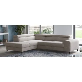 Cotta Ecksofa Aura L-Form mit Bettfunktion 2-Sitzer Beige