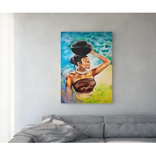 DeLife Gemälde Africa 100x140 cm Mehrfarbig Acryl auf Leinwand