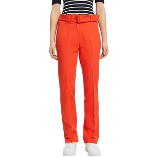 ESPRIT Damen 013EO1B306 Hose, 635/ORANGE RED, 38/32