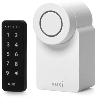 Nuki Smart Lock Go & Keypad (2025), Schlüsselloses Türsystem mit Auto Unlock und Code-Eingabe, App-Steuerung, einfache Montage, kompatibel mit Alexa, Apple, Google