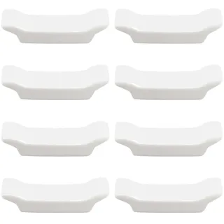 PLIGREAT 8 Stück weißes Porzellan Essstäbchen Rack Chinesisches Keramik Essstäbchen Halter Essstäbchen Gestell für japanisches Chinesisches Restaurant Hotel Löffel Gabelständer Tischdekoration