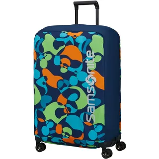 Samsonite TA Revolution - Faltbare Schutzhülle für Koffer Größe L, Kofferhülle passend für 75–79 cm, Reisekoffer Schutz, mit reflektierendem Detail, Mehrfarbig (Colorwave)