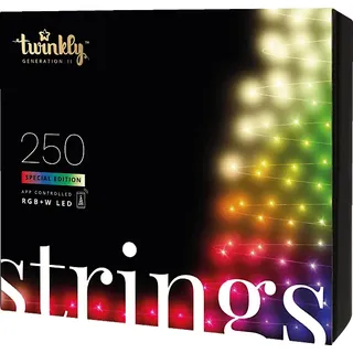 Twinkly LED-Lichterkette 20 m Schwarz