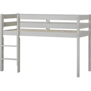 Hoppekids Hochbett ECO COMFORT 81 x 114 x 166 cm Kiefer massiv grau