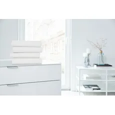 Bild Spannbettlaken Elasthan-Feinjersey 140 x 200 - 160 x 220 cm weiß
