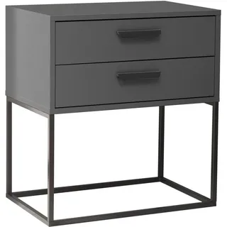 SchlafKONTOR Nachtkommode »Suna Kommode, Nachttisch, Nachtschrank« auf Metallgestell