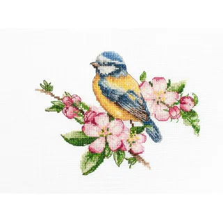 Luca-S Kreuzstich Set Die Blaumeise Zählmuster