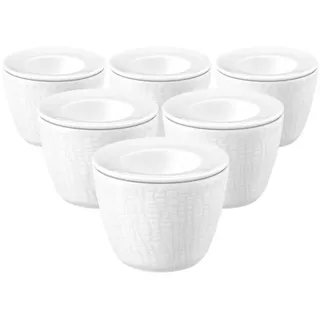 SELTMANN WEIDEN Eierbecher Snack and Egg Life Fashion Weiß 6 St.