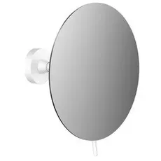 Emco round Wandspiegel, 1-armig, 3-fach, rund, Durchmesser 200mm, 1094, Farbe: weiß