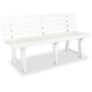 vidaXL Gartenbank 145,5 x 49 x 42 cm Weiß