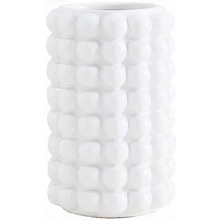 ANDING Weiße Vase Blumen Weiße Keramik Vase für Home Decor Pampasgras Vase Boho Vase Moderne Vase Dekorative Vase für Home Decor Tonvase Blumentopf (A9911L Weiß groß)