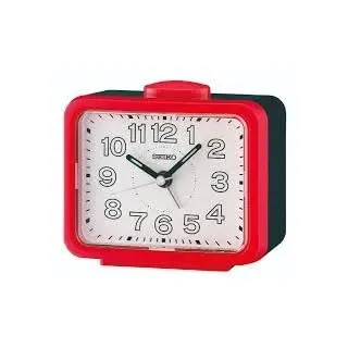 Seiko Glockenwecker mit leisem Sweep-Zeiger, QHK061R, Rot