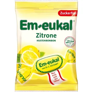 Em-Eukal Zitrone zuckerfrei Hustenbonbons, 75g