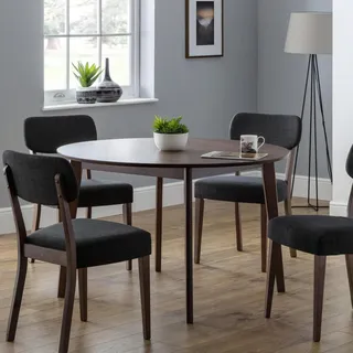 Julian Bowen Runder Esstisch Farringdon, Walnuss, Walnussoptik