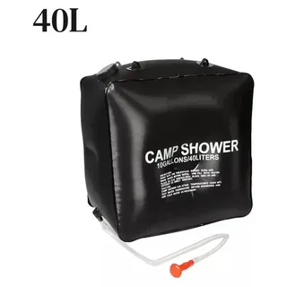 Camping Solardusche - Duschsack 40 l - Solar erwärmter Wassersack - Tragbare Außendusche - Für Camping Strand und Wandern