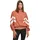 Damen Jacke Ladies Crinkle Batwing Jacket terracotta/whitesand XS