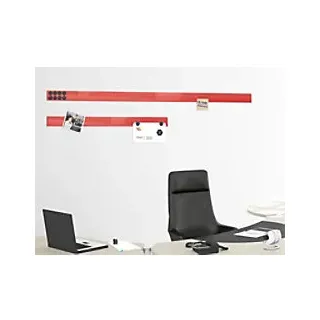 master of boards Magnetleiste 50 (B) x 0,2 (T) x 5 (H) cm Rot 4 Stück