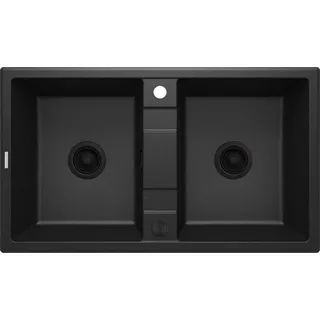 2-bowl granite sink