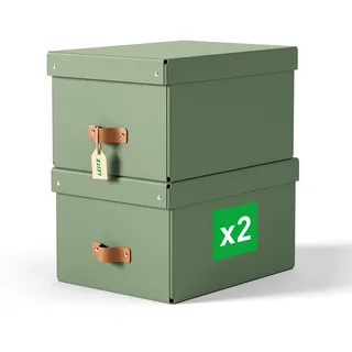 Leitz Aufbewahrungsbox 26 x 35 x 20 cm 2-tlg. grün
