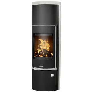 Justus | Kaminofen | Faro W+ 2.0 | 7 kW | Stahl Schwarz, Bianco