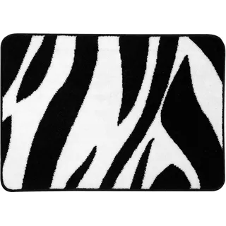 Sealskin Badteppich Safari Schwarz/Weiß 60 x 90 cm