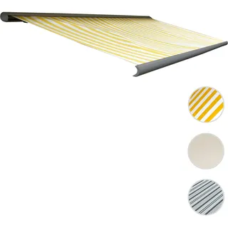 Mendler Kassettenmarkise T122 400 x 23 cm gelb