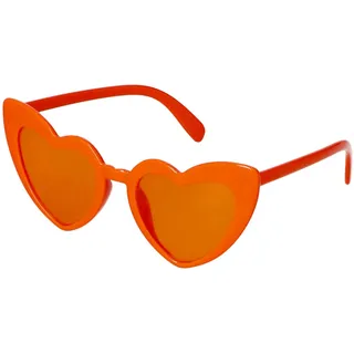 Folat 24275 Orange Niederländisch Kingsday Fußball-Europameisterschaft-Brille-Herz