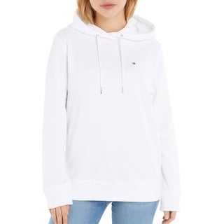 Tommy Hilfiger Damen Hoodie mit Kapuze , Weiß (Optic White), XS