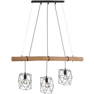 just light. Edgar 3-flg. 120 cm länglich schwarz-holz