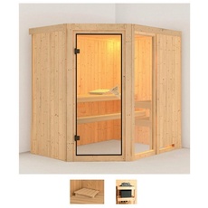 Bild Sauna »Frigga 1«, (Set), ohne Ofen beige