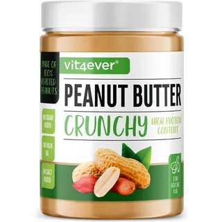 vit4ever 100% Erdnussbutter (Crunchy) Creme 1000 g