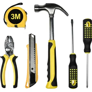 Benson Tools Kompakt-Werkzeugset 6-teilig - Gelb