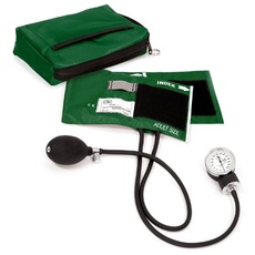 NCD Medical/Prestige Medical Premium Aneroid-Manometer mit passender Aufbewahrungstasche, Jagdgrün