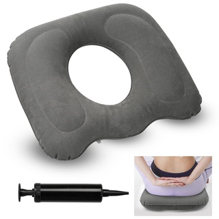 Hämorrhoiden Sitzkissen, Donut Kissen, Sitzring Steißbein Entlastung, Sitzkissen Aufblasbar, Steißbeinkissen, Orthopädisches Sitzkissen für Bürostuhl Auto Rollstuhl Coccyx Ischias-Rückenschmerzen