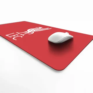 Licensed Décor Liverpool FC Schreibtischunterlage – Liver Bird in Weiß auf Markenrot – 35 x 60 cm